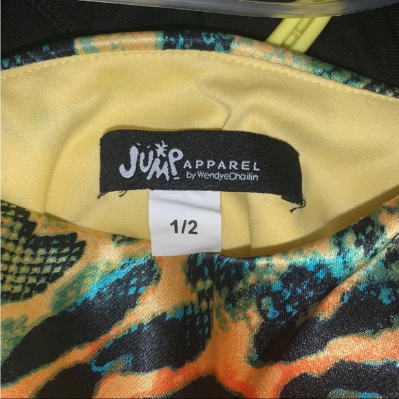 Mermaid style cheetah print multicolour gown - Picture 4 of 4